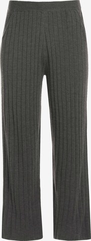 Ulla Popken Boot cut Pants in Grey: front