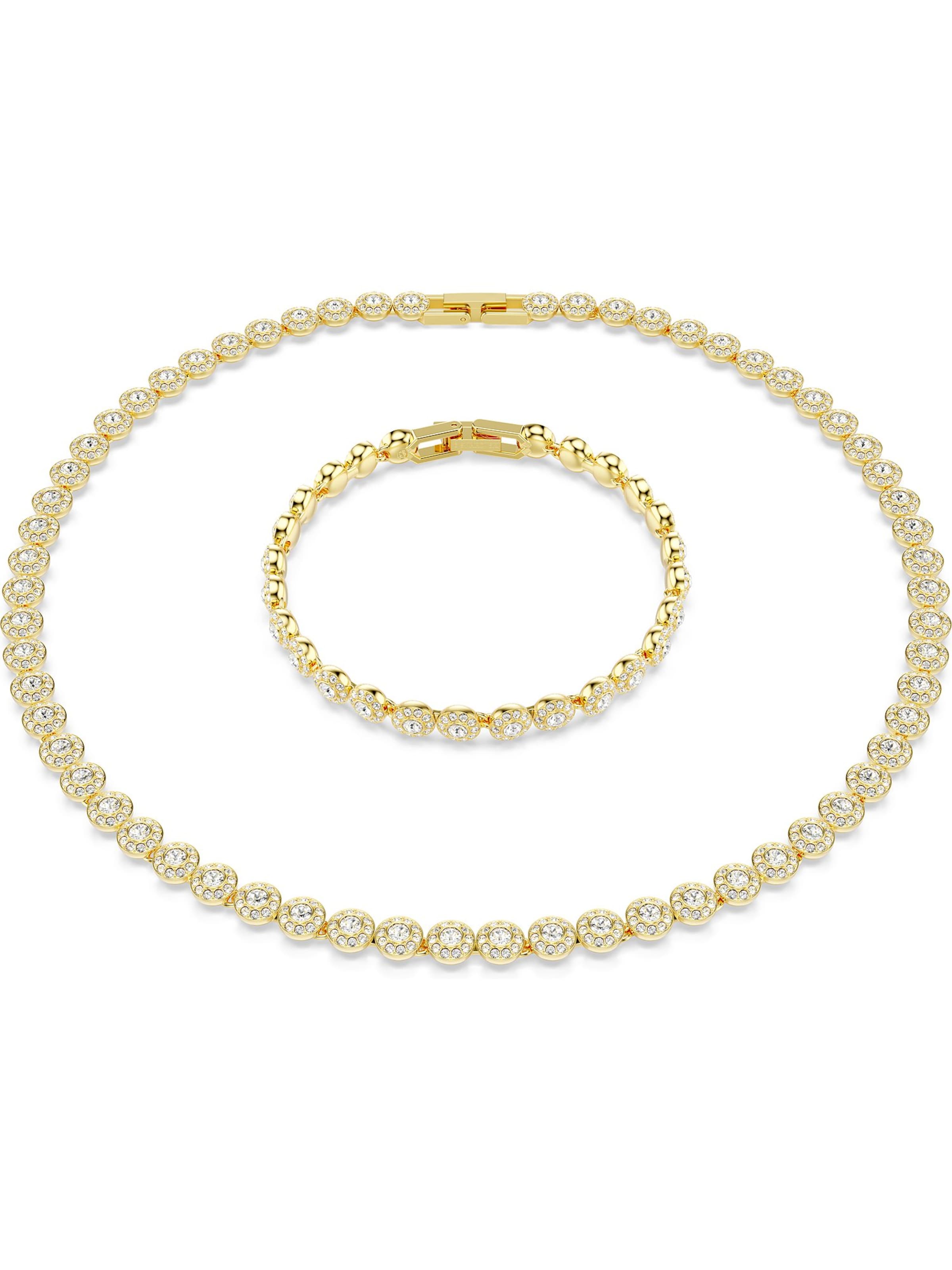 Swarovski Sieraden set in Wit: voorkant