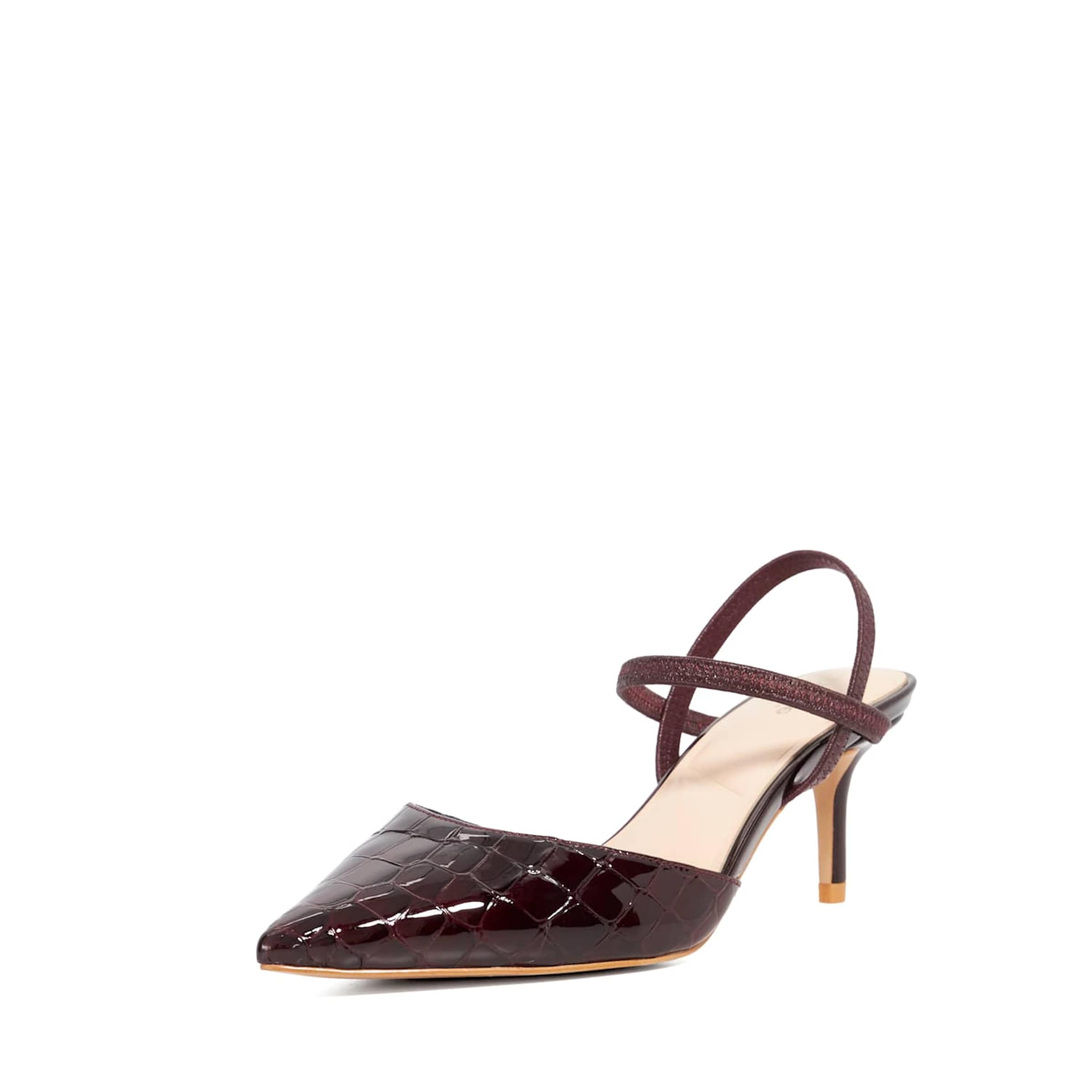 Dune LONDON Slingpumps 'Classical' in Rood: voorkant