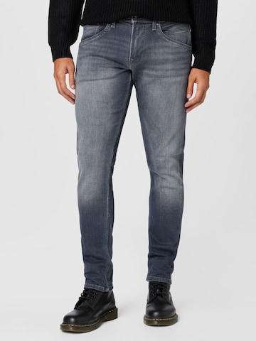 Coupe slim Jean 'Track' Pepe Jeans en bleu : devant