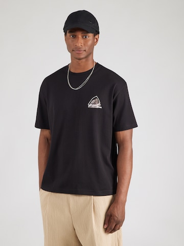 BOSS Shirt 'Te_Frame' in Black