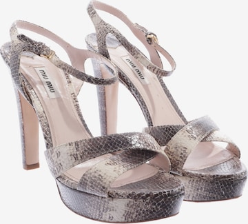 Miu Miu Sandaletten 39,5 in Mischfarben: Vorderseite