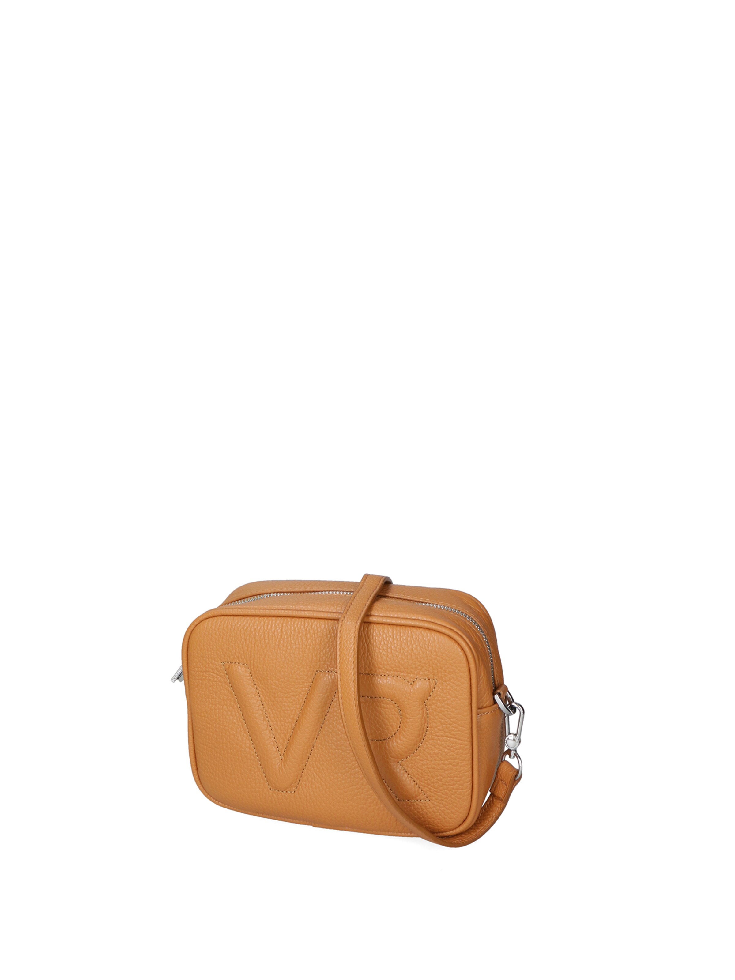 Borsa a tracolla 'Borsa a Tracolla Donna Pelle Virginia Rhinè Zip' di Virginia Rhinè in marrone