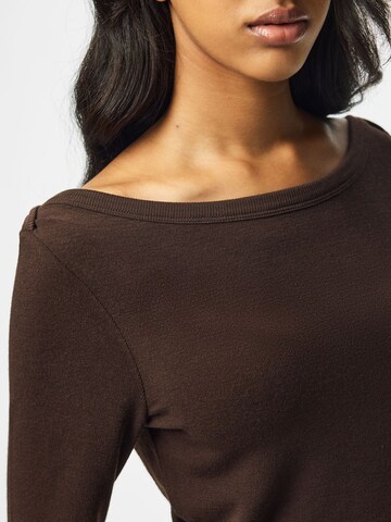 PIECES Shirt 'PCSof' in Braun