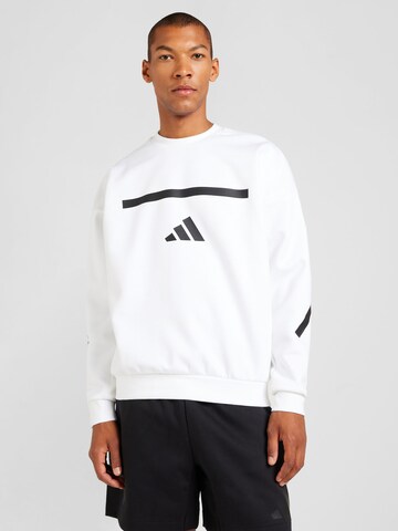 Hanorac sport 'Z.N.E.' de la ADIDAS SPORTSWEAR pe alb: față