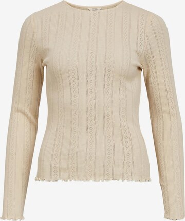 OBJECT Top in Beige: voorkant