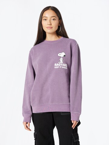 Sweat-shirt 'KEEP IT GREEN' Vintage Supply en violet : devant