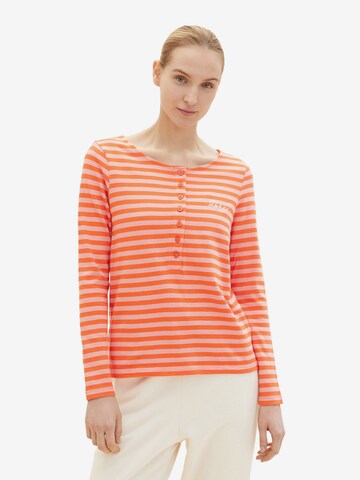 TOM TAILOR Shirt in Orange: front