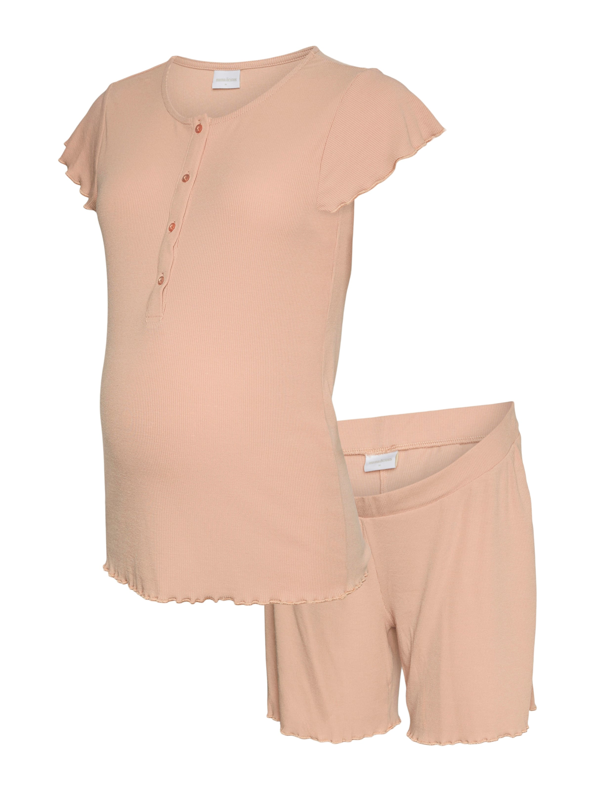 MAMALICIOUS Shorty 'MLLamie Lia' en rose pastel, Vue avec produit