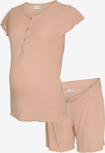 MAMALICIOUS Pyjamashortsit 'MLLamie Lia' värissä pastellinpinkki, Tuotenäkymä