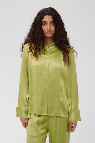 T-shirt SOAKED IN LUXURY en vert : devant