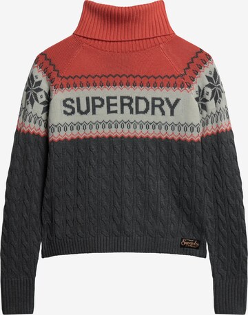 Superdry Sweater 'Aspen Ski' in Grey: front