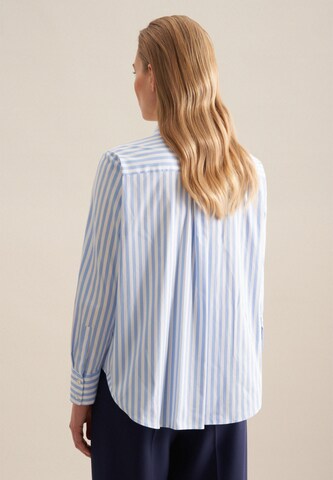 SEIDENSTICKER Blouse ' Schwarze Rose ' in Blue