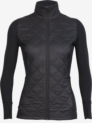 ICEBREAKER Athletic Jacket 'Ellipse' in Black: front