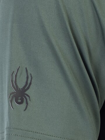 T-Shirt fonctionnel Spyder en vert