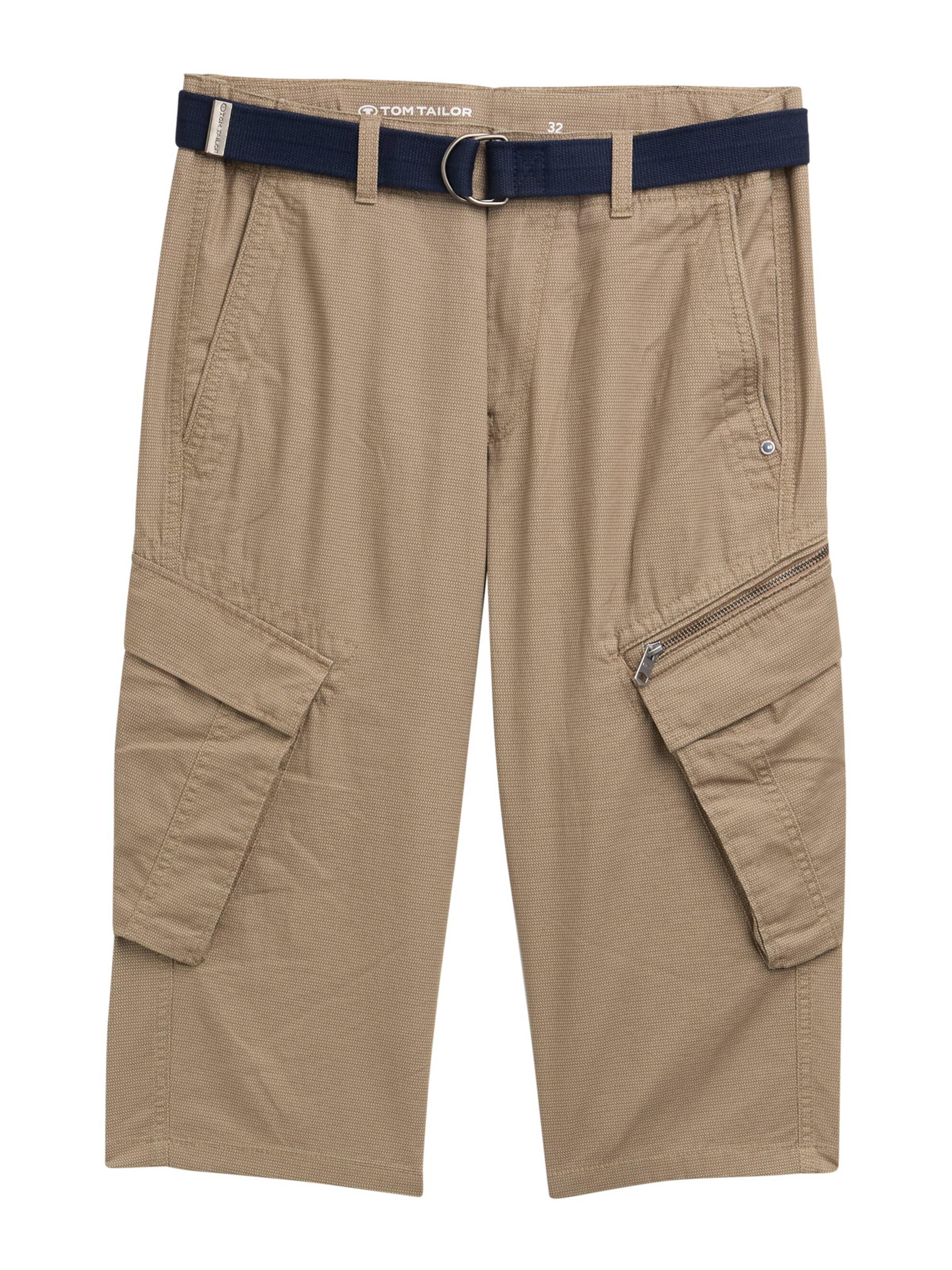 TOM TAILOR Cargobroek 'MAX' in Beige: voorkant