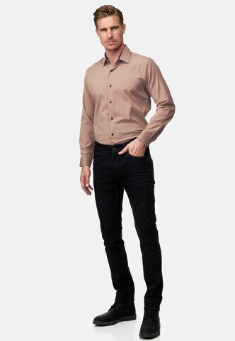 Rusty Neal Regular fit Overhemd in Beige