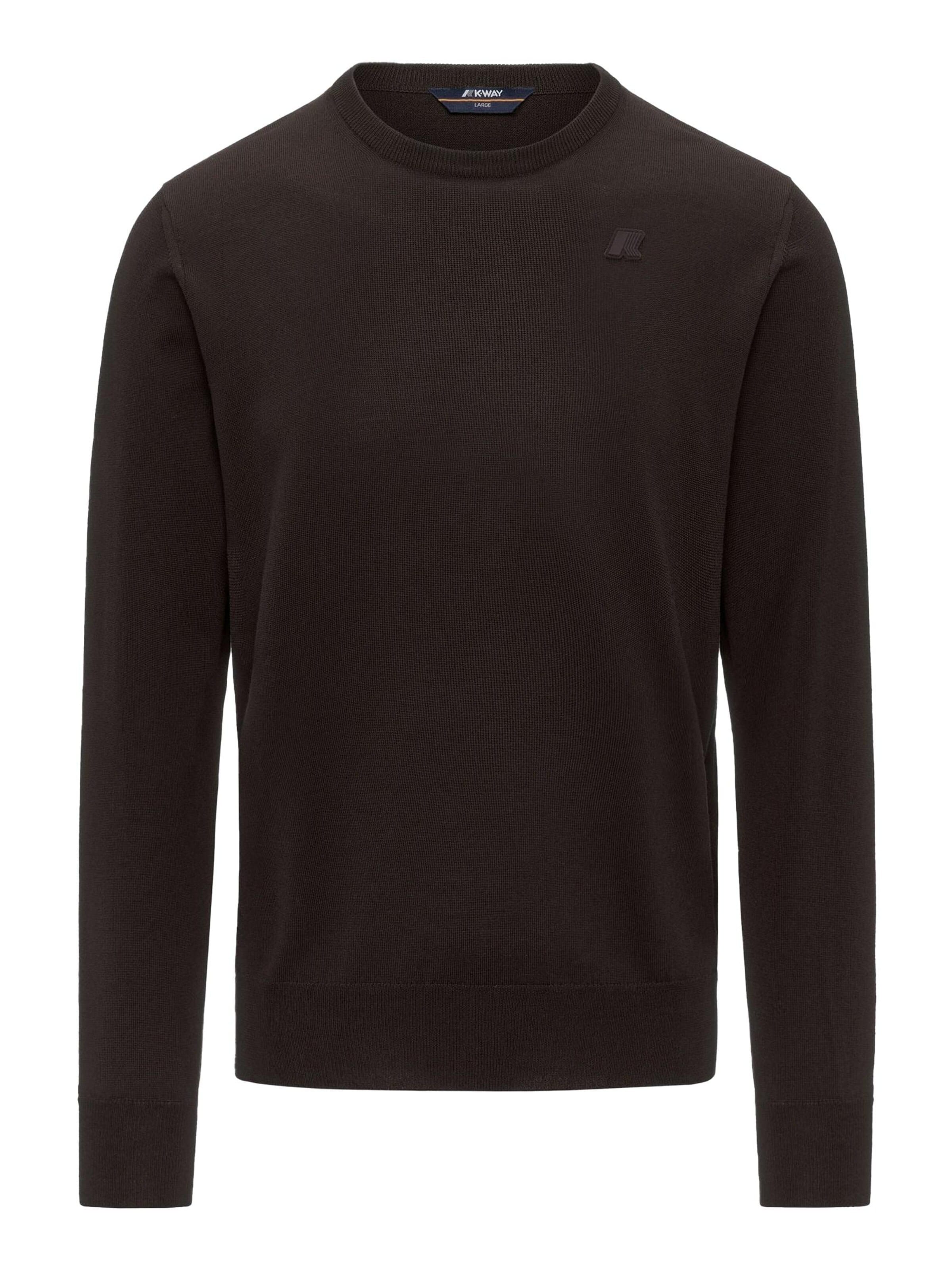 K-Way Pullover 'K-WAY SEBASTIEN MERINO PULLOVER Maglieria'‌‌‌‌‌ in Braun: Vorderseite