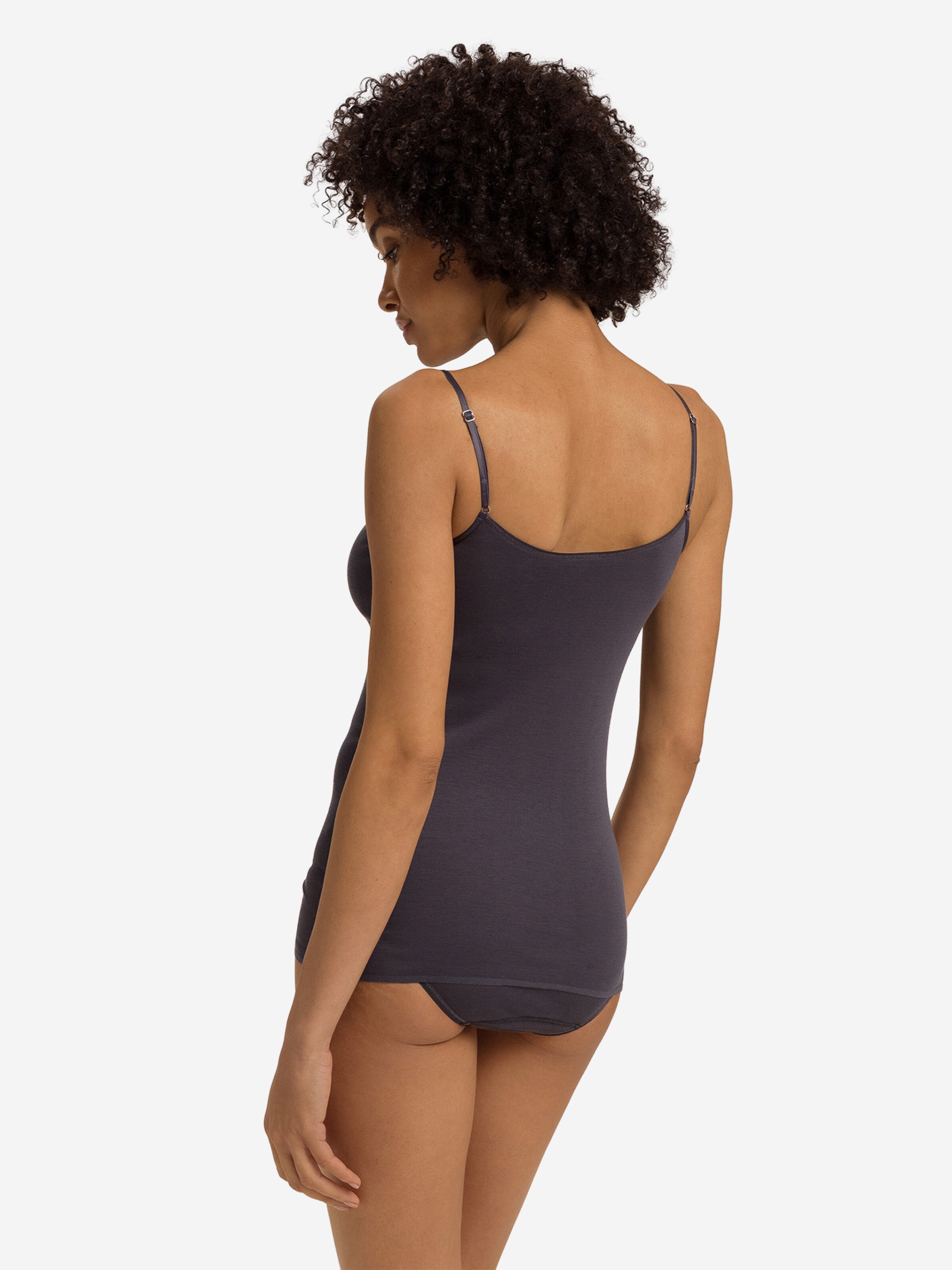 Hanro Top ' Cotton Seamless ' in Grey