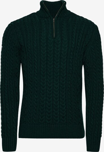 Superdry Pull-over en vert foncé, Vue avec produit