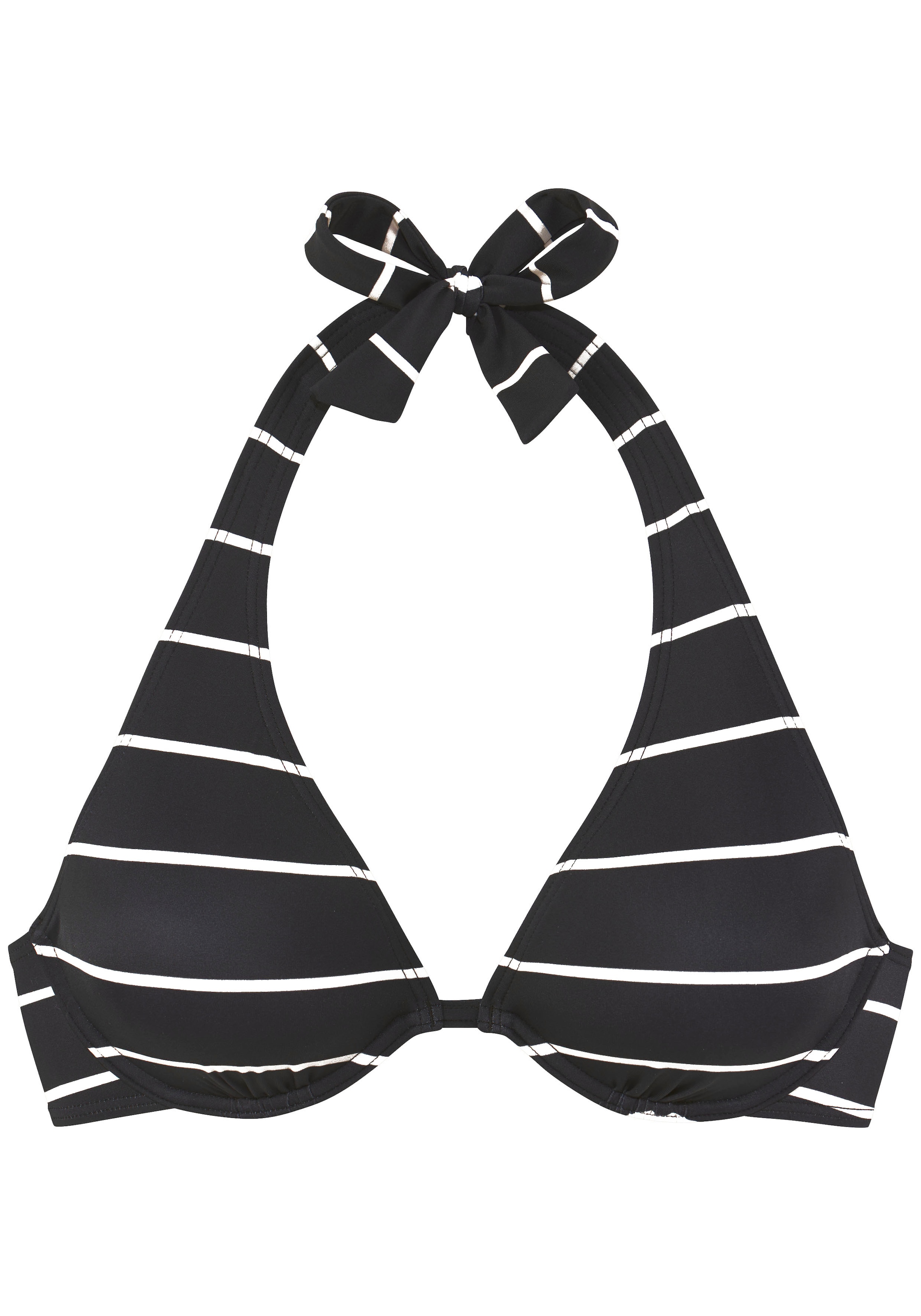 BENCH Triangle Bikini Top in Black: front