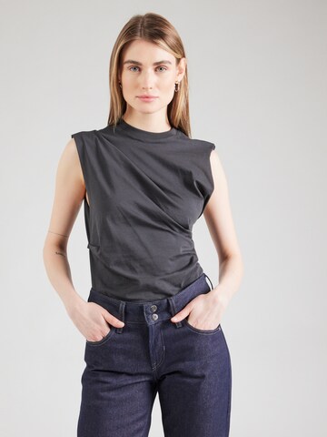 WEEKDAY - Top 'Luna' em cinzento: frente