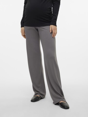 MAMALICIOUS Loose fit Trousers in Grey: front