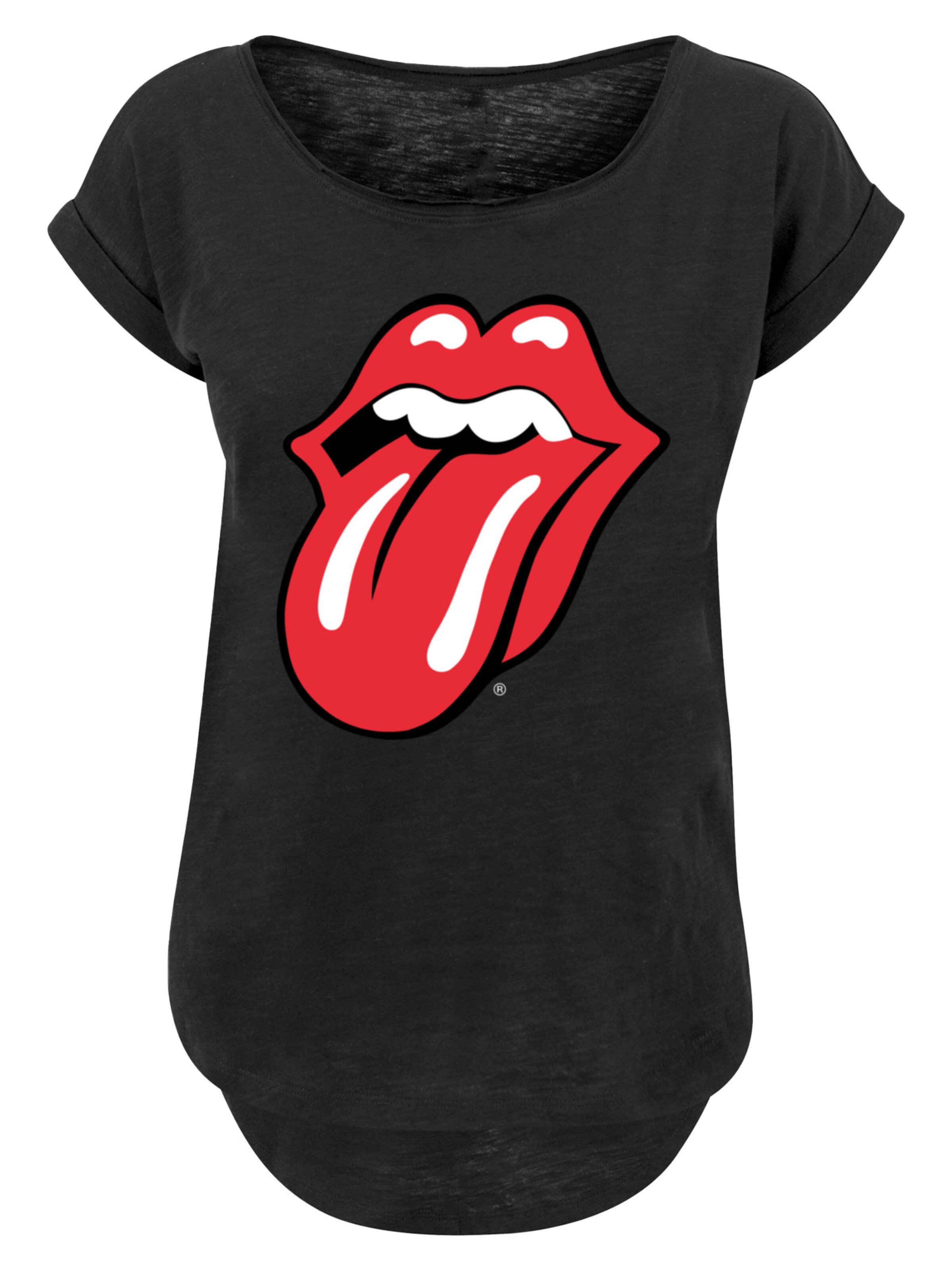 F4NT4STIC Shirt 'The Rolling Stones' in Schwarz: Vorderseite