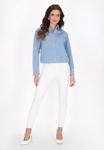 faina - Blusa 'Fashion Look' en azul