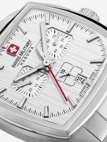 SWISS MILITARY HANOWA Analoog horloge 'Starlight' in Zilver