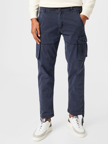 JACK & JONES Regular Cargo Pants in Blue: front