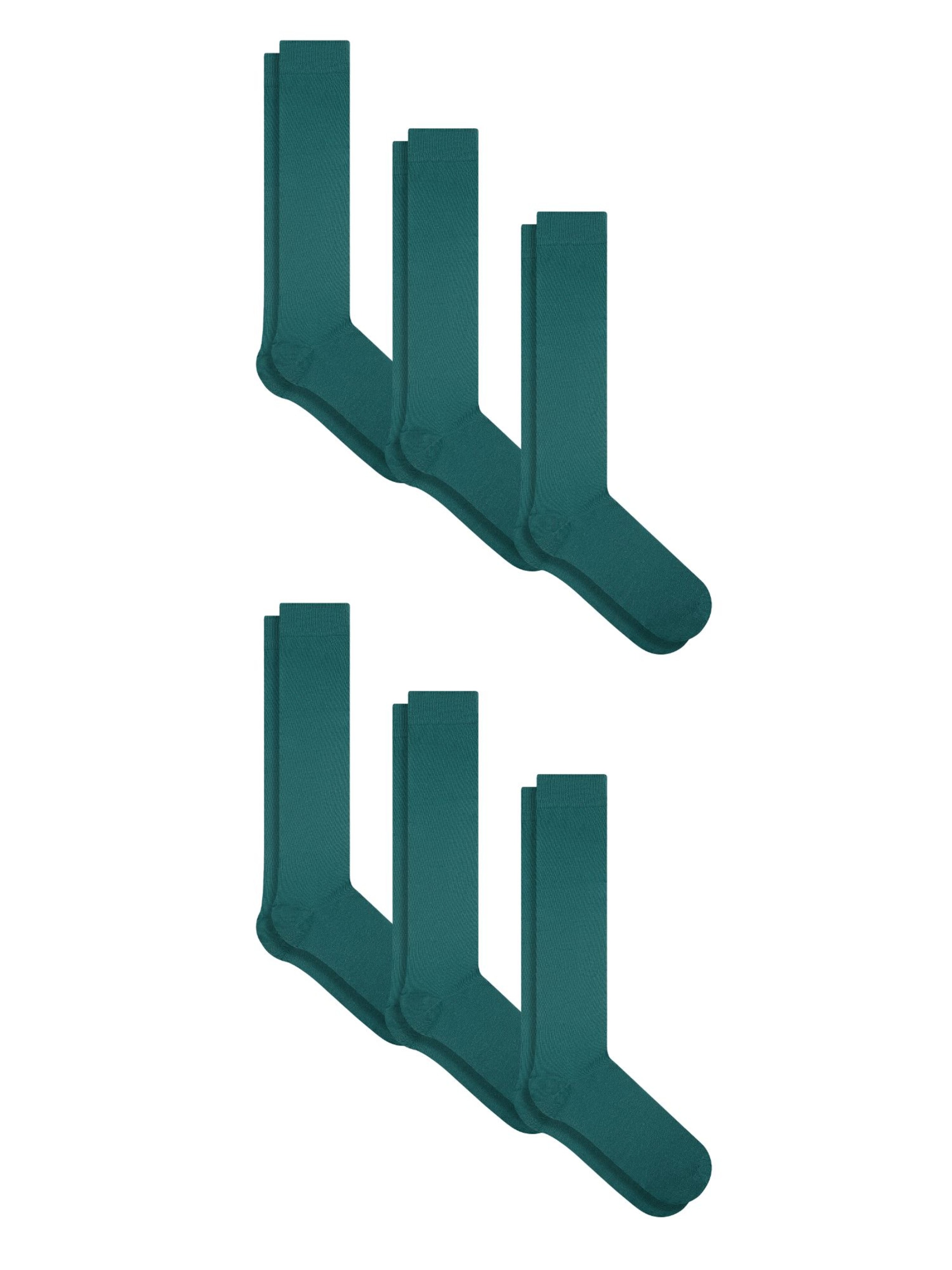 Albero Natur Knee High Socks in Green: front