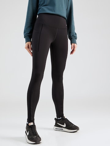 NIKE Skinny Sportbroek 'UNIVER' in Zwart: voorkant