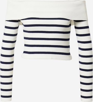 Edikted Sweater 'Elia' in White: front