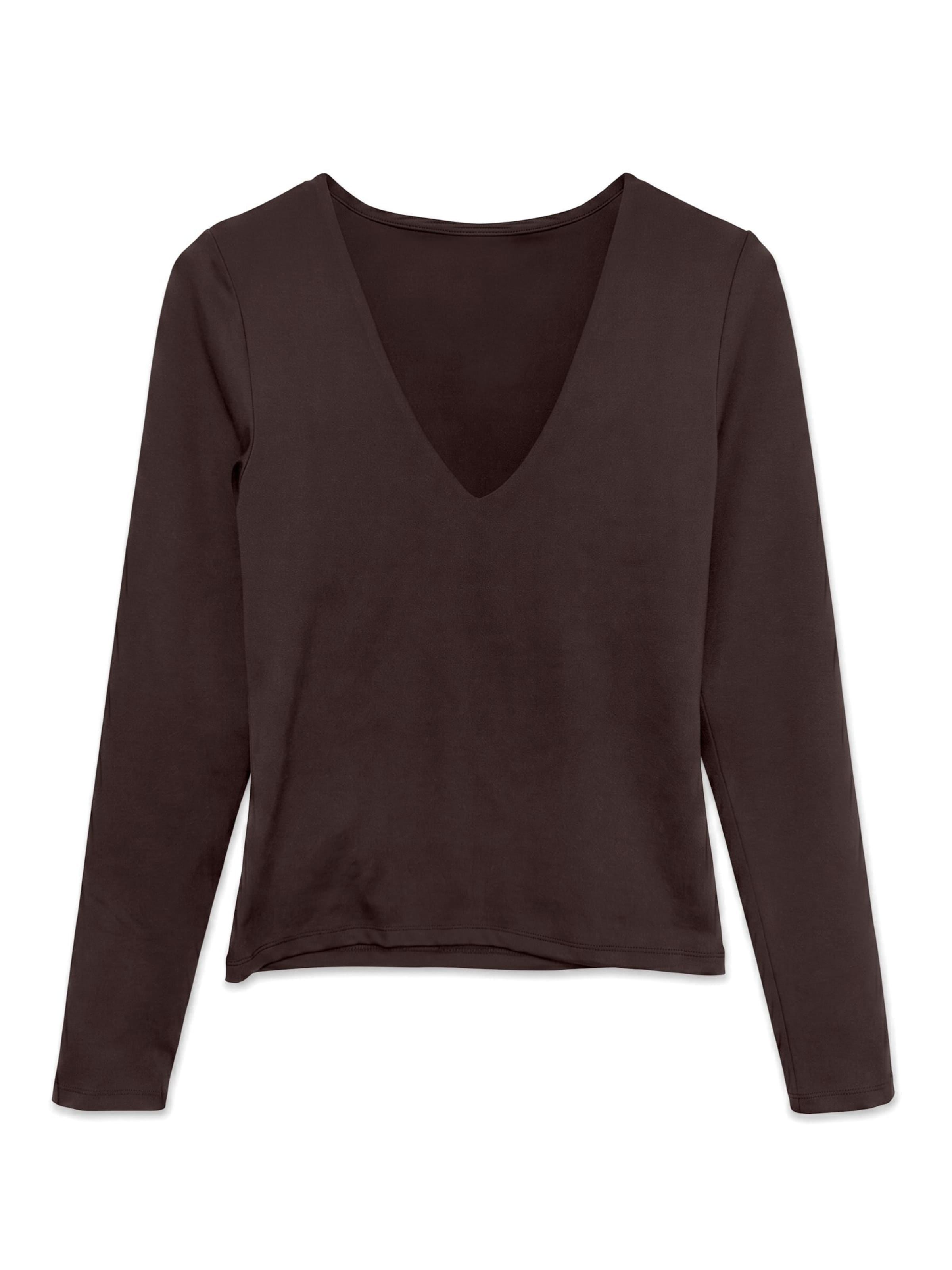 VERO MODA Shirt 'LIV' in Bruin: voorkant