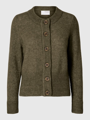 SELECTED FEMME Knit Cardigan in Green