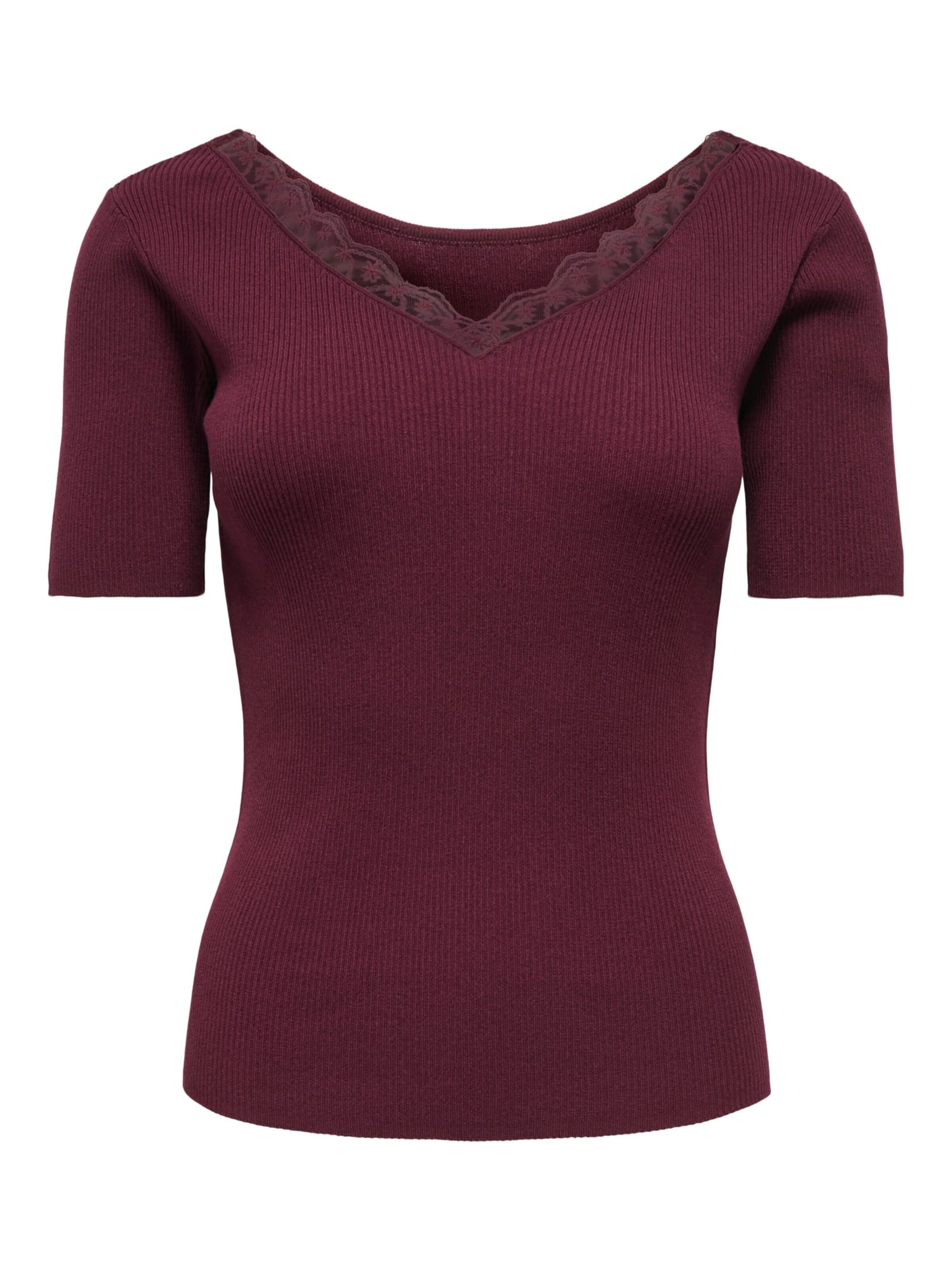 Jaqueline de Yong Tricot 'Nanna' in Rood: voorkant
