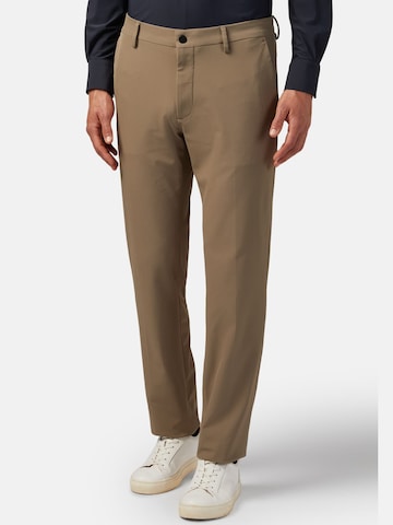 Regular Pantalon à plis Boggi Milano en gris : devant