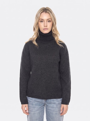 elvine Sweter 'Erelin Linen Charcoal -- Women's Turtleneck Grey Women's' w kolorze szary
