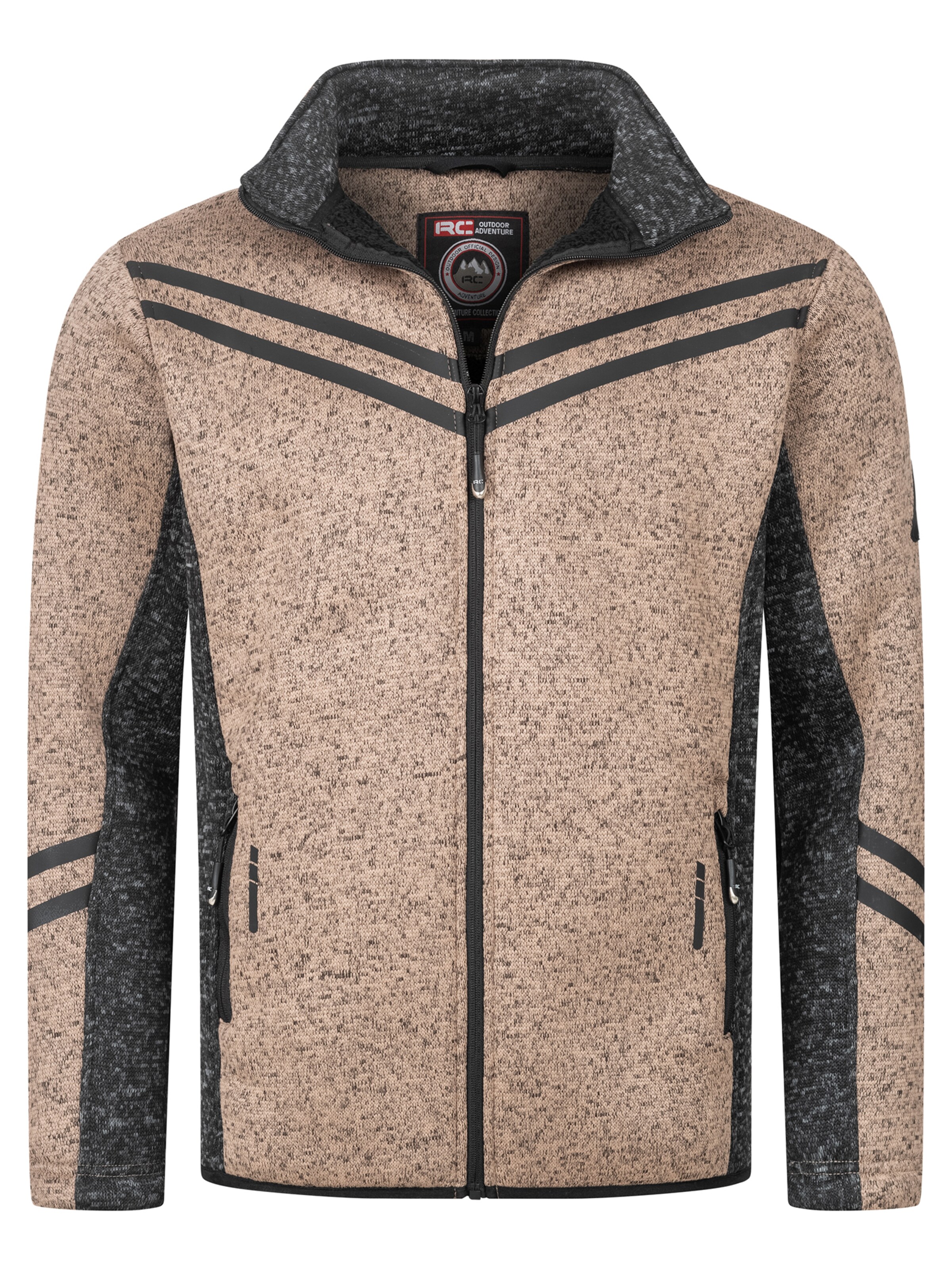 Rock Creek Fleecejacke in Beige: Vorderseite