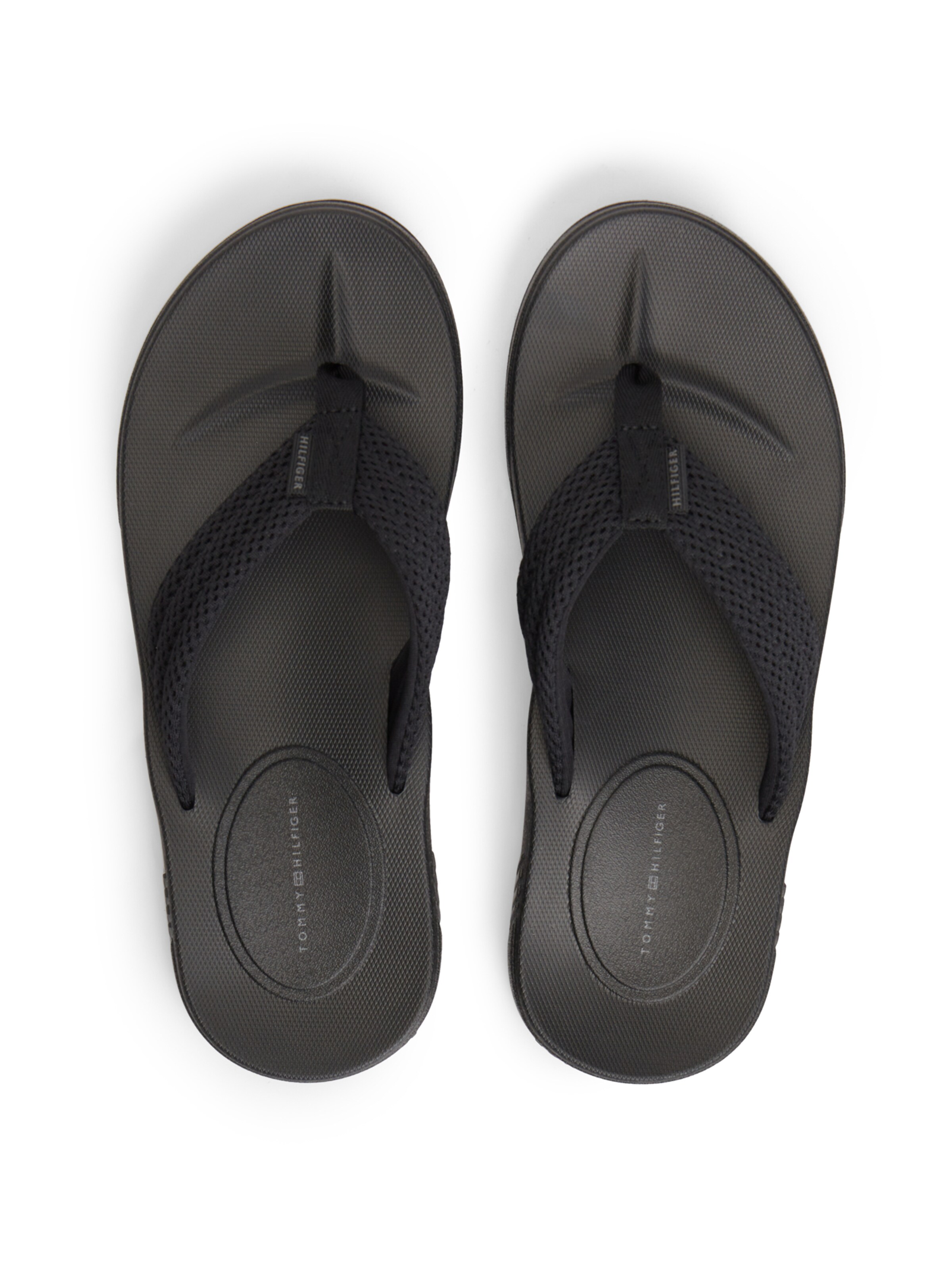 TOMMY HILFIGER Teenslippers in Zwart