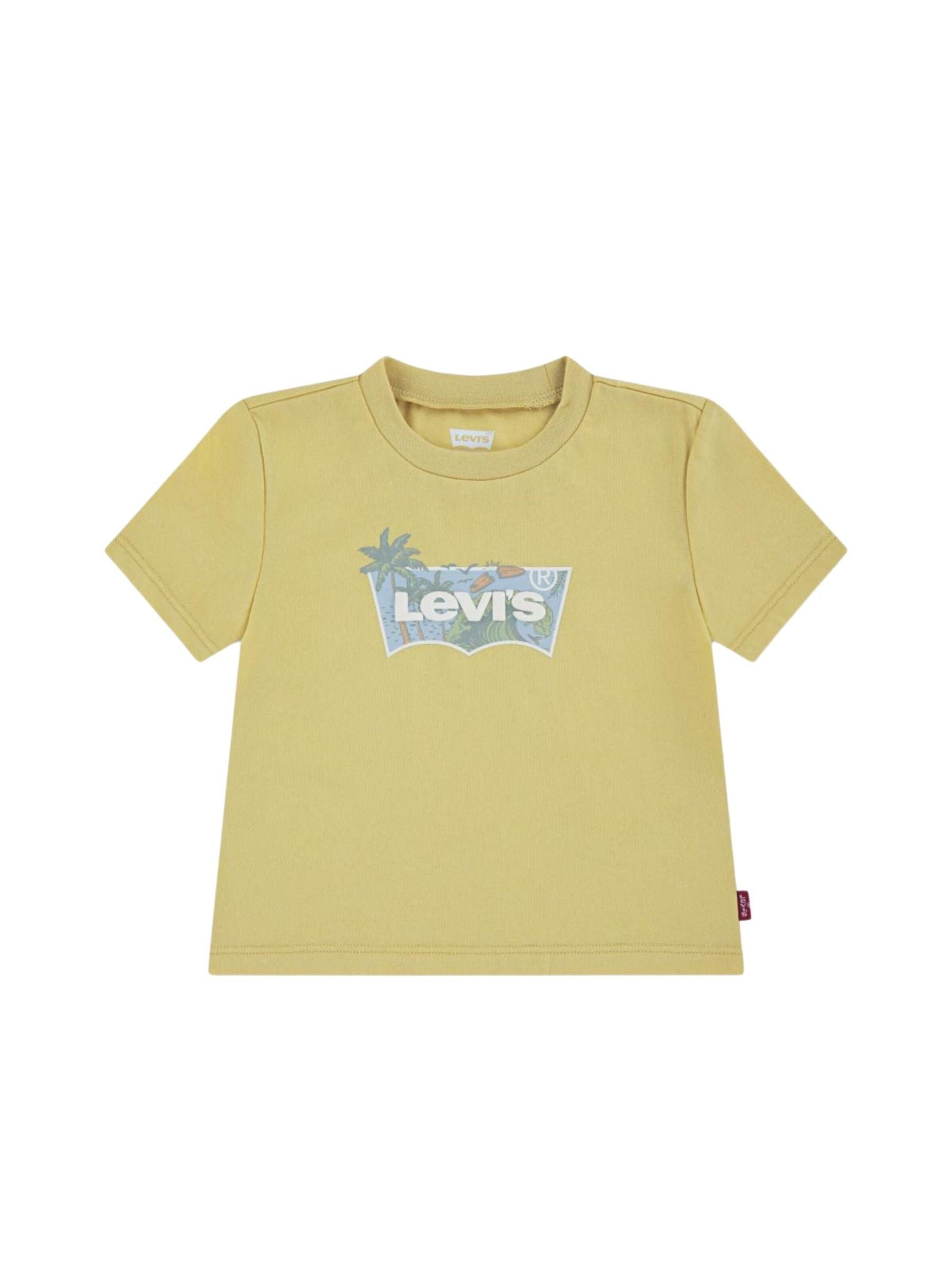 Levi's Kids Shirt 'LEVI'S kids LVB HIGH TIDE BATWING TEE T-SHIRT'‌ in Gelb: Vorderseite