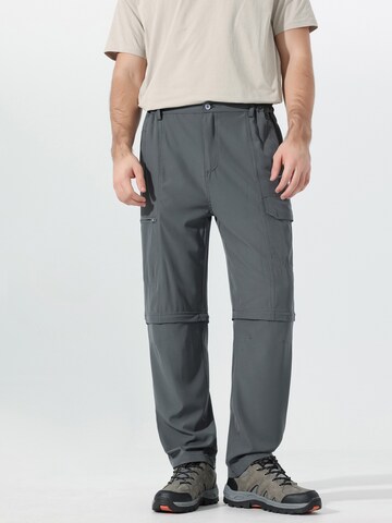 YOUTHUP Regular Cargo Pants in Grey: front