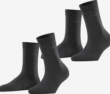 ESPRIT Socken 'Basic Easy 2-Pack' in Grau: Vorderseite