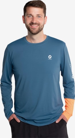 T-Shirt fonctionnel mymotus en bleu : devant