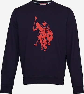 Sweat-shirt U.S. POLO ASSN. en bleu : devant