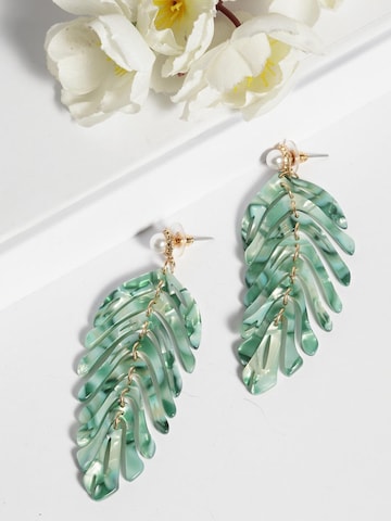 AVANT-GARDE PARIS Earrings 'Anikana' in Green