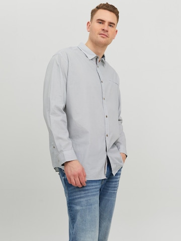balts Jack & Jones Plus Standarta piegriezums Krekls
