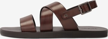 Kazar Sandals in Brown: front