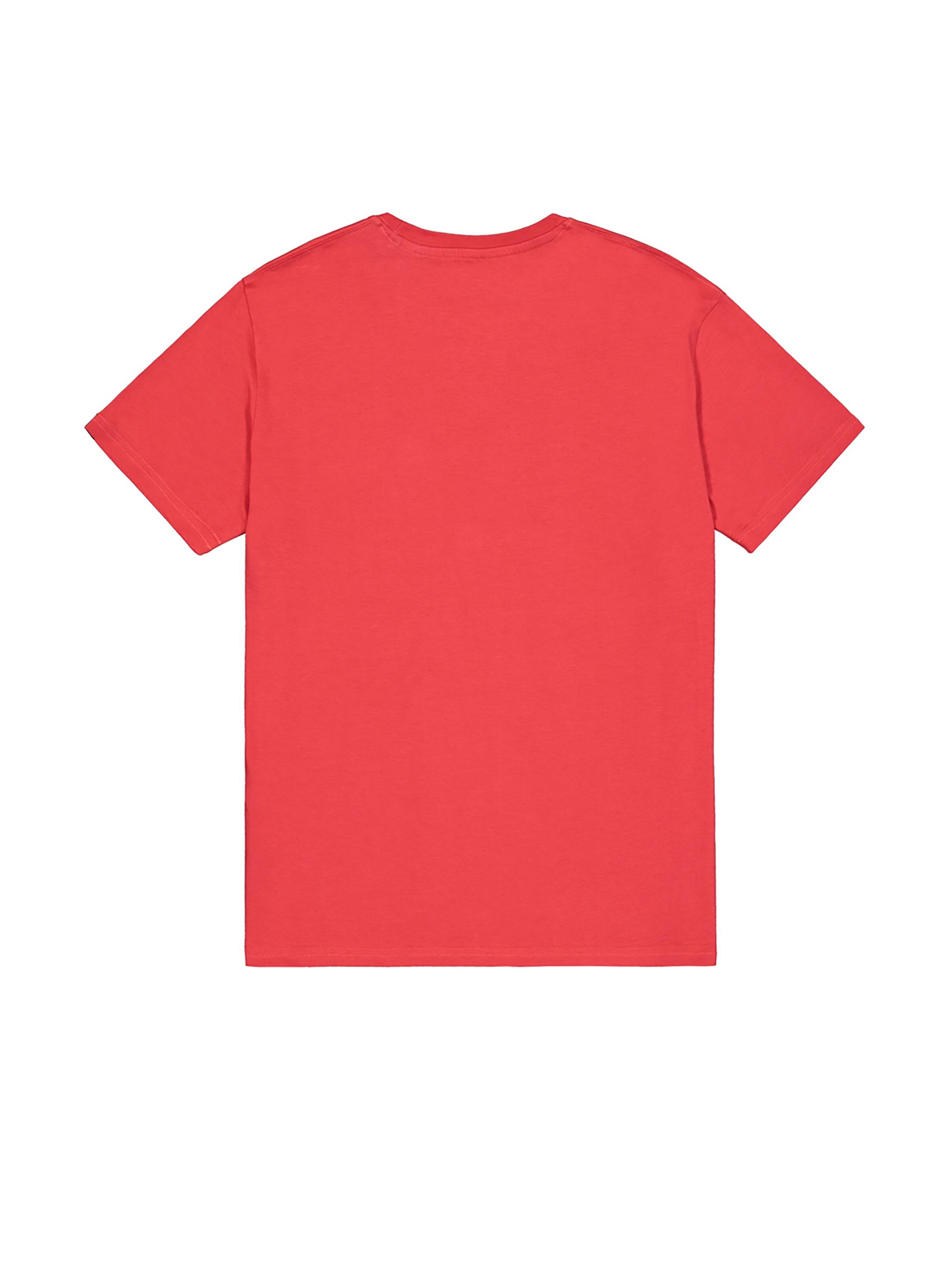 ALPHA INDUSTRIES Shirt 'Basic Small Logo'‌‌ in Rot
